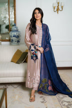 03-Piece Lawn Suit With Chiffon Dupatta | Ready To Wear