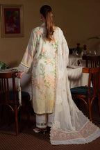03-Piece Printed Lawn Suit With Chiffon Dupatta | Ready To Wear
