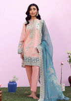 3 Piece Printed Lawn With Chiffon Dupatta