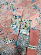 3 Piece Printed Lawn With Chiffon Dupatta