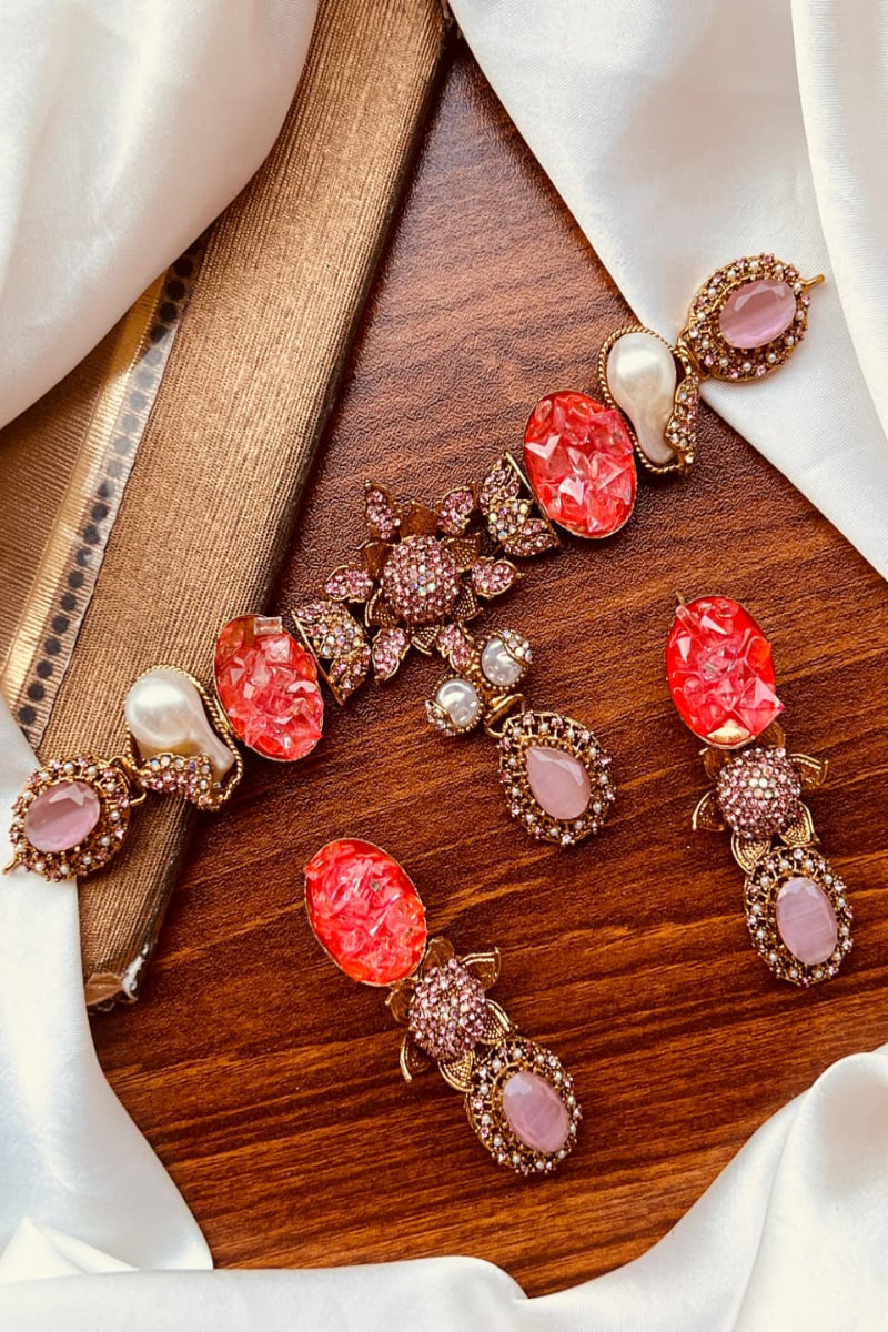 The Ultimate Statement: Turkish Floral Choker Set