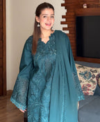 Orignal SADA SLEEK – Cambric Embroidered Suit (Stitched)