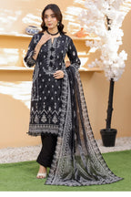 03-Piece Lawn Suit With Embroidery - Ready To Wear