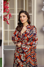 03-Piece Printed Lawn Suit - Ready To Wear