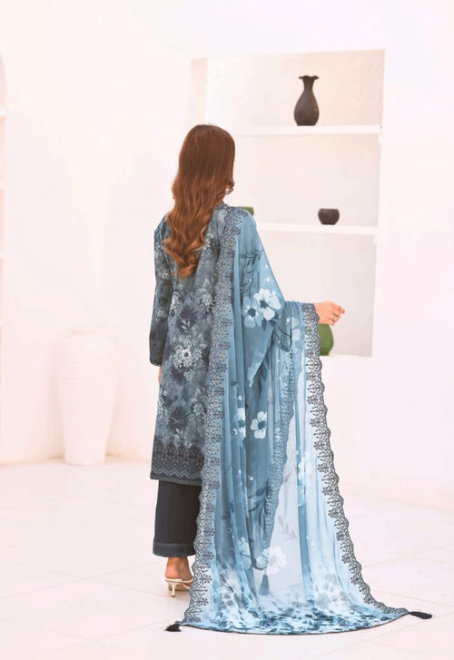 03-Piece Chikankari Suit - Ready To Wear