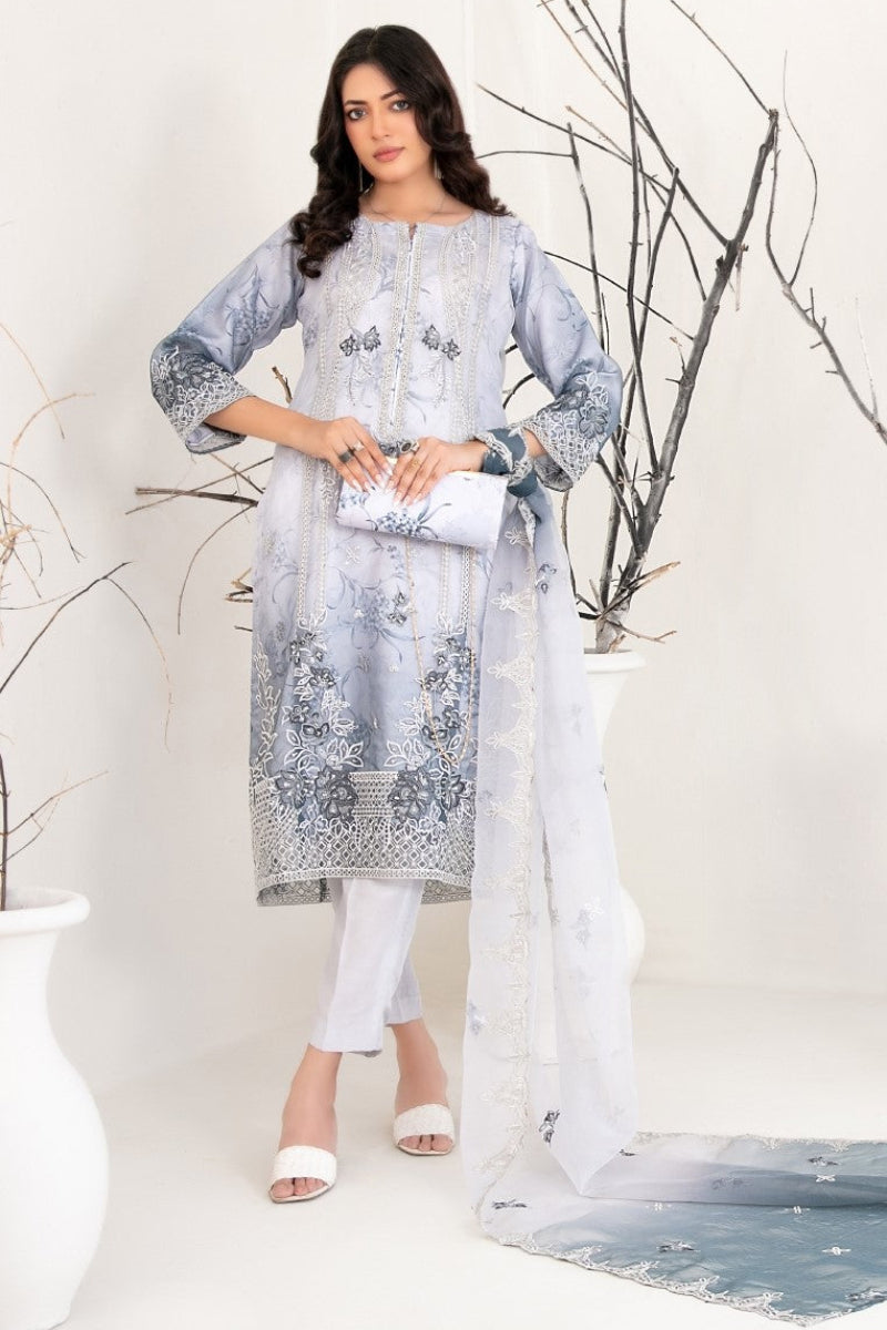Tawakkal Fabrics 3-Piece -Stitched Organza Collection