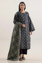 03-Piece Printed Lawn Suit - Ready To Wear