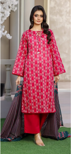 03-Piece Printed Lawn Suit - Ready To Wear