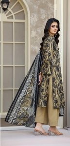 03-Piece Printed Lawn Suit - Ready To Wear