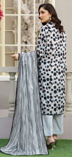 03-Piece Printed Lawn Suit - Ready To Wear