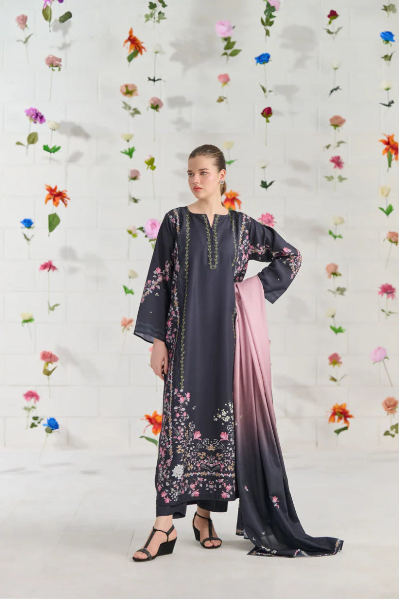 03-Piece Swiss Lawn Suit - Ready To Wear