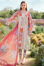 03-Piece Heavy Embroidered Printed Lawn Dress - Ready To Wear