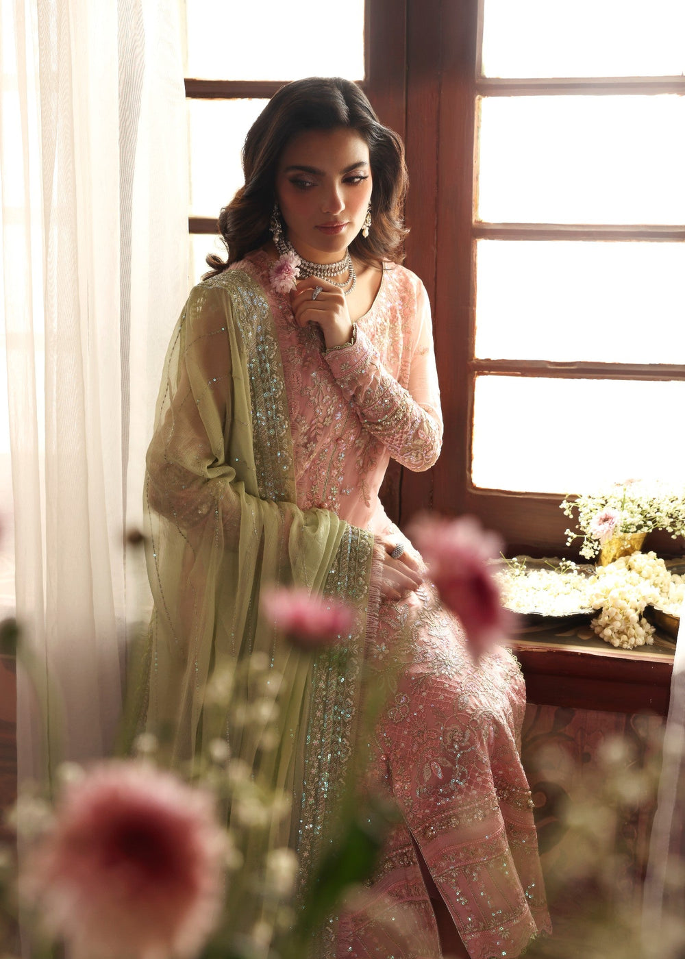 3 Piece  Stitched Chiffon Suit - Ready to Wear