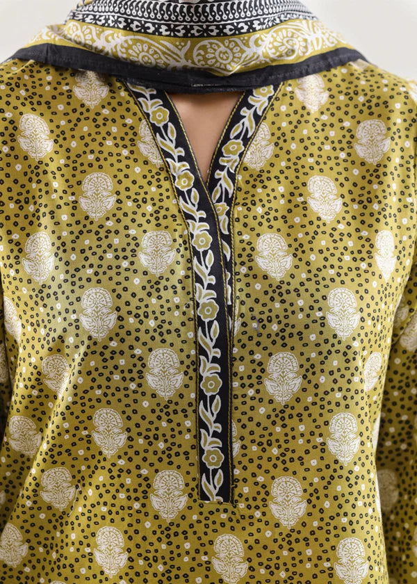 03-Piece Printed Lawn Suit - Ready To Wear