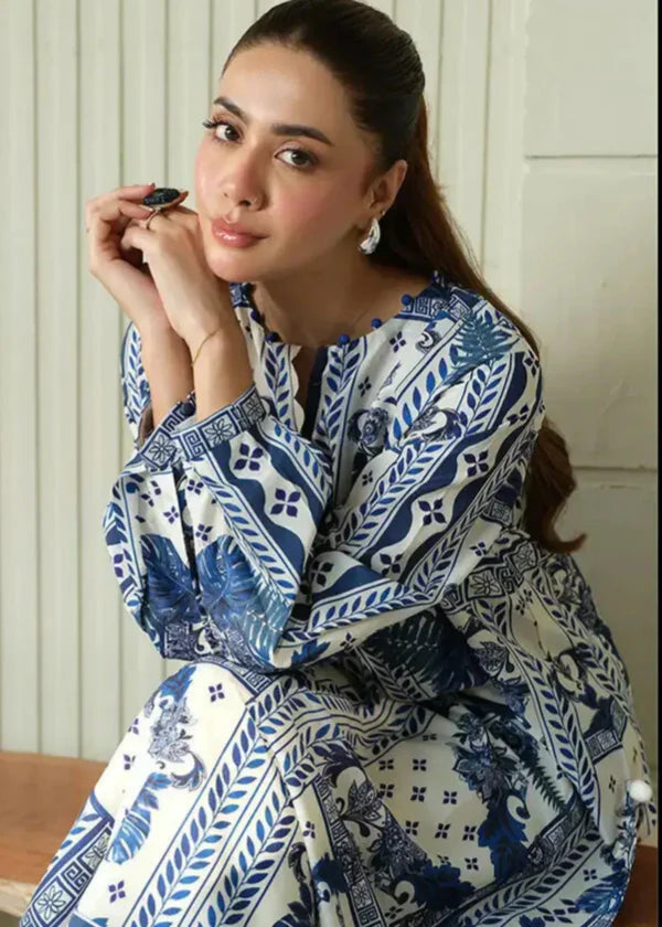02-Piece Printed lawn Suit - Ready To Wear