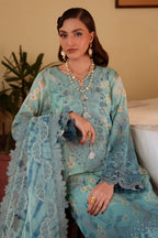 3 Piece Printed Lawn Suit With Chiffon Dupatta