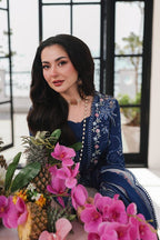 3 Piece Ready To Wear Cotton & Chiffon Suit